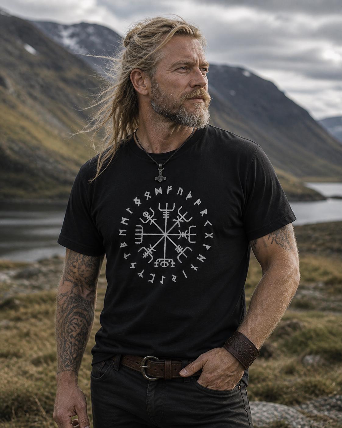 Viking Rune T-Shirt - Your Name in Runes Shirt, Custom Norse Viking Tee, Elder Futhark Graphic