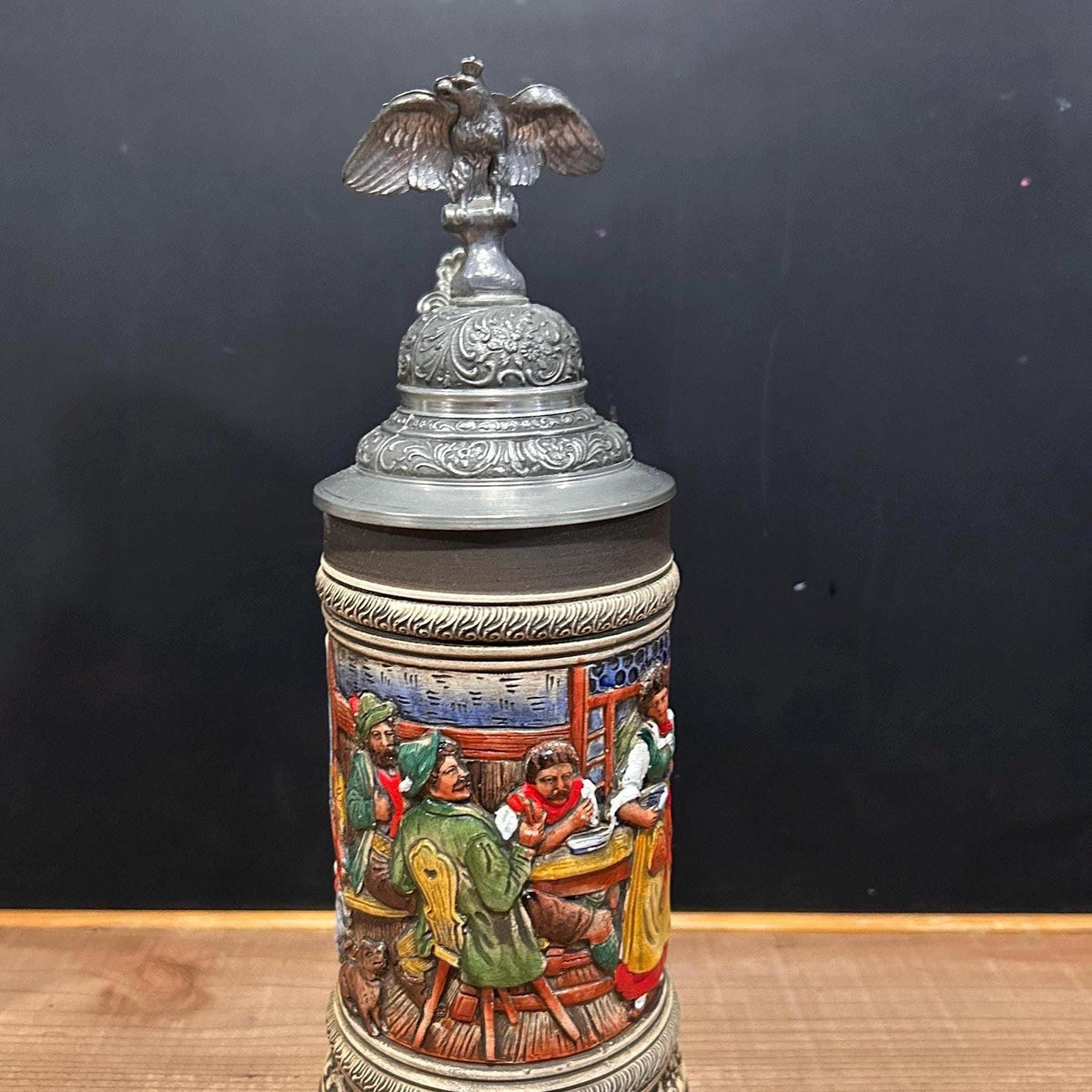 Viking Mug - Vintage Medieval Fantasy Ceramic Beer Stein Wizard Lid Viking Warrior Christmas Gift
