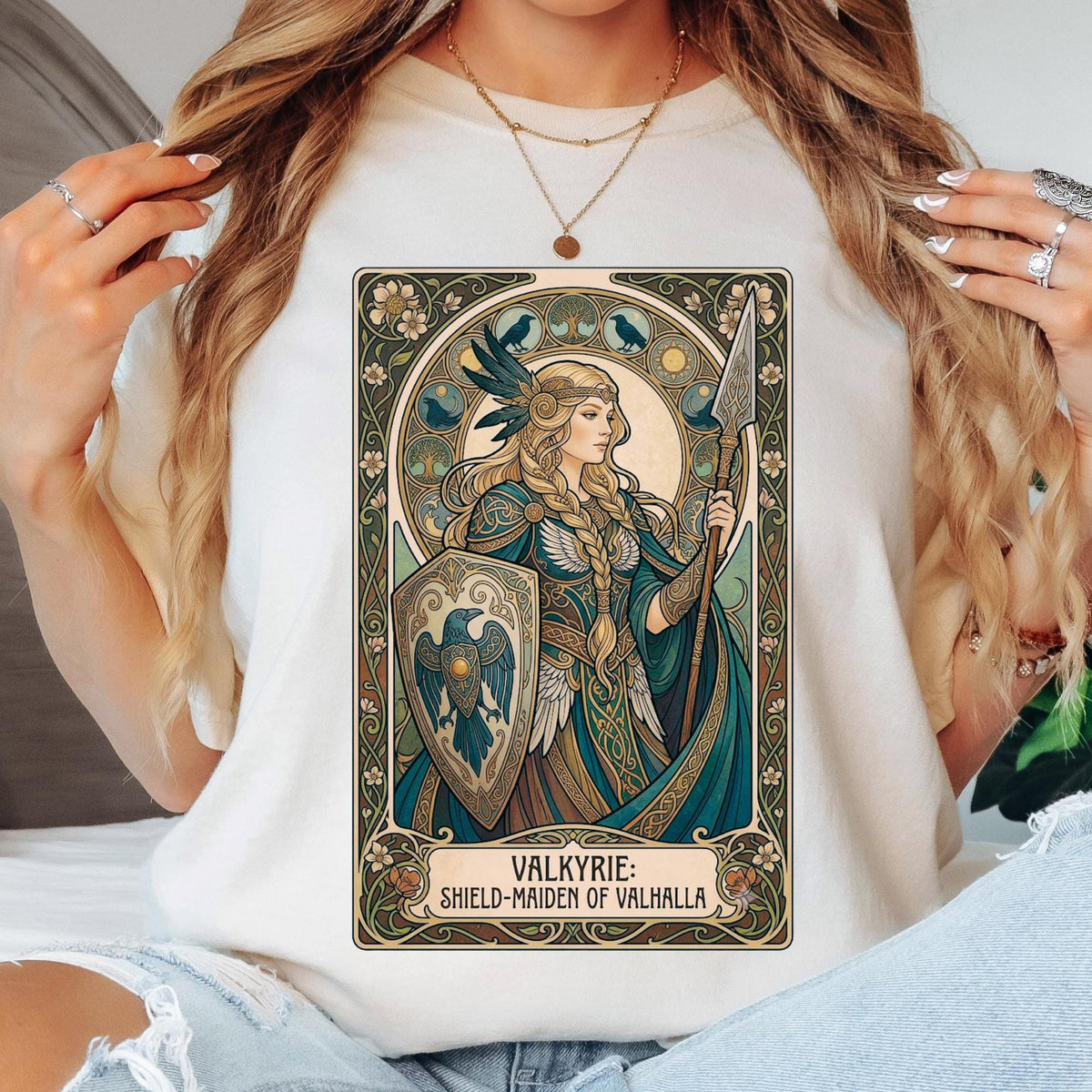 Viking Odin T-Shirt - Viking Sword Valhalla Valkyrie Myth Legend T-Shirt, Nordic Norse Mythology