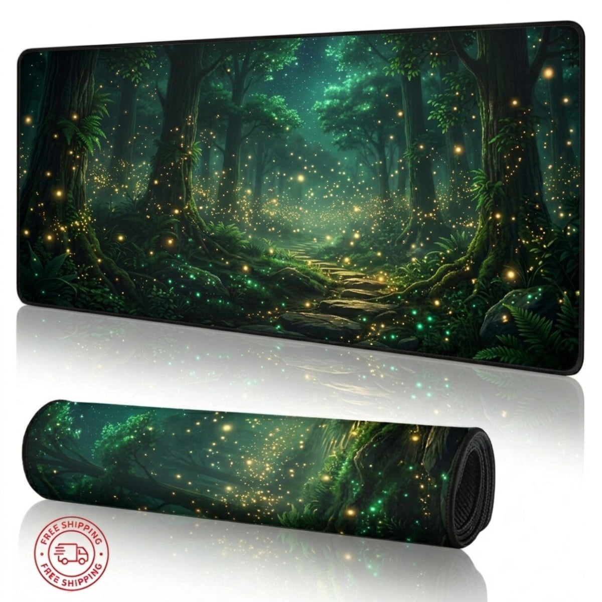 Viking Thor's Hammer Leather Accessory - Viking Desk Mat - Norse Mythology Mouse Pad, Longship &
