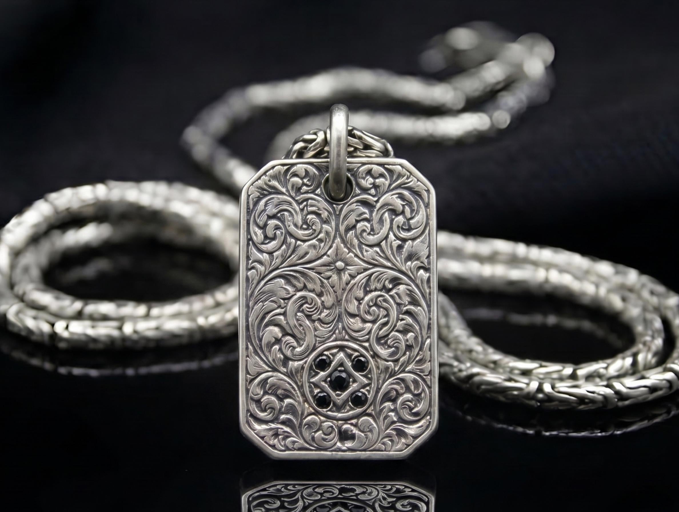 Viking Odin Necklace - Wolf and Raven Pendant, 925 Sterling Silver Norse Viking Necklace, Odin's