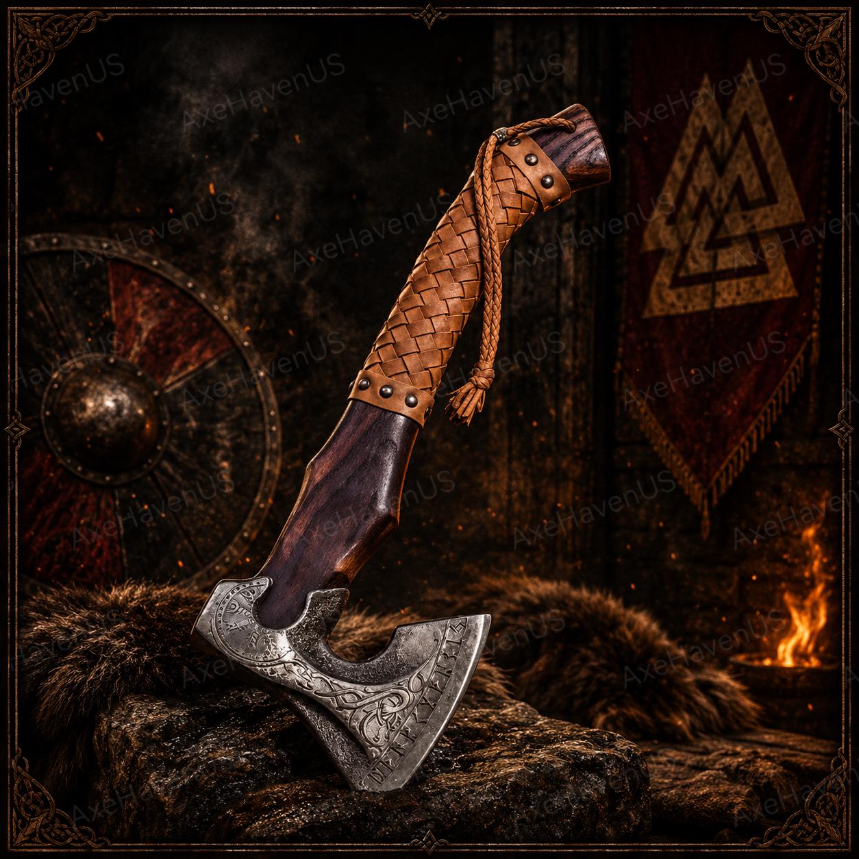 Viking Thor's Hammer Necklace - Stainless Steel Thor’s Hammer – Norse Mjolnir Pendant – Handmade