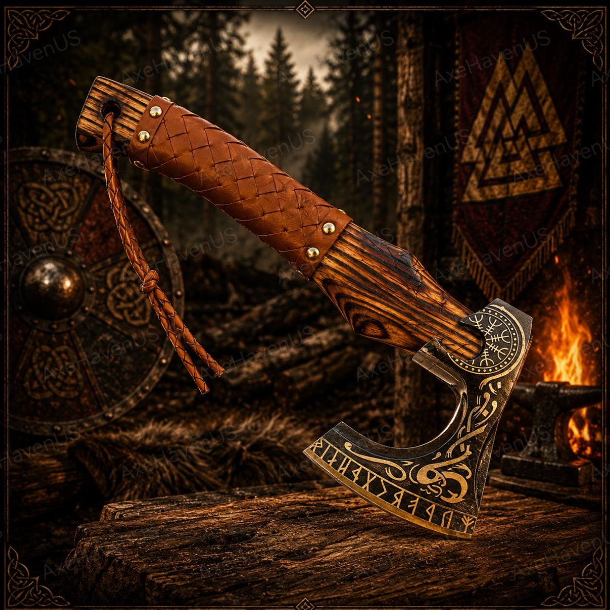 Viking Weapon Replica - Handmade Viking Axe, Norse Battle Axe, Viking Gift for Men, Medieval Decor