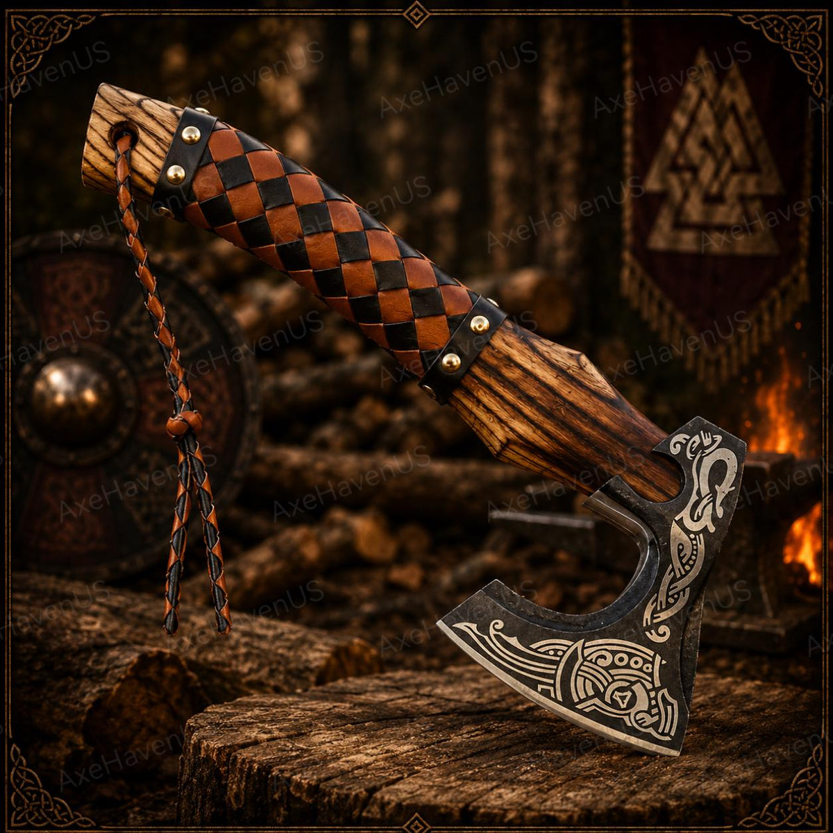 Viking Weapon Replica - Handmade Viking Axe, Norse Battle Axe, Viking Gift for Men, Medieval Decor