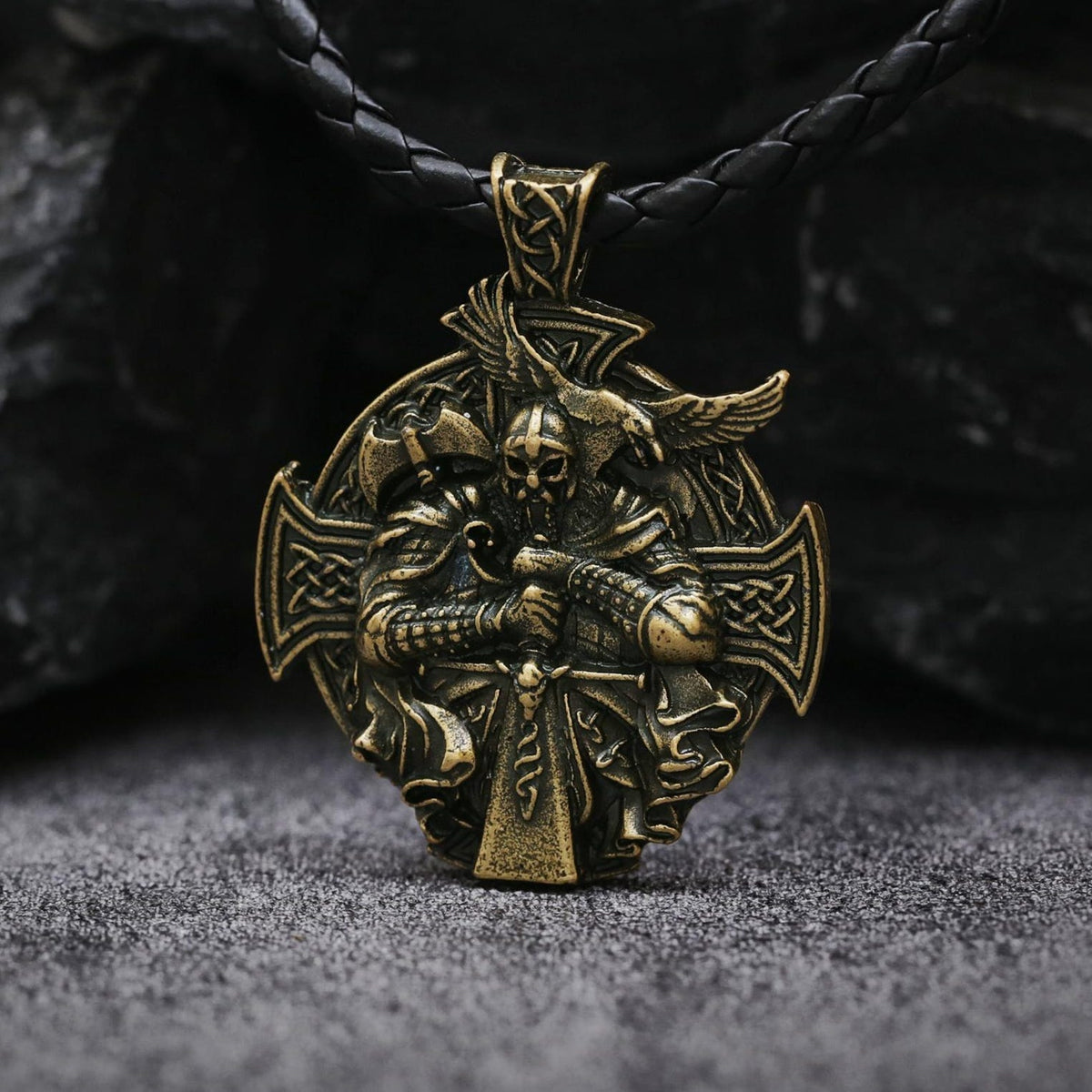 Viking Necklace - Bronze Double-link Viking Chain Necklace - Norse Jewelry
