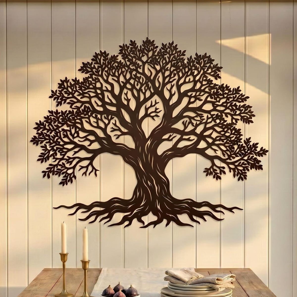 Viking Yggdrasil Tree of Life Rug - Yggdrasil Tree Of Life Round Rug, Nordic Carpet, Vikings Rug