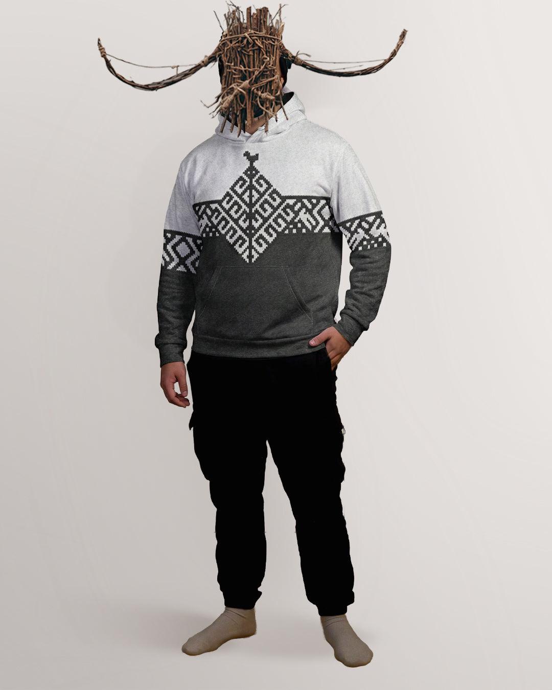 Viking Odin Hoodie - Viking Raven Vegvisir Hoodie, Norse Celtic Knotwork All Over Print Pullover