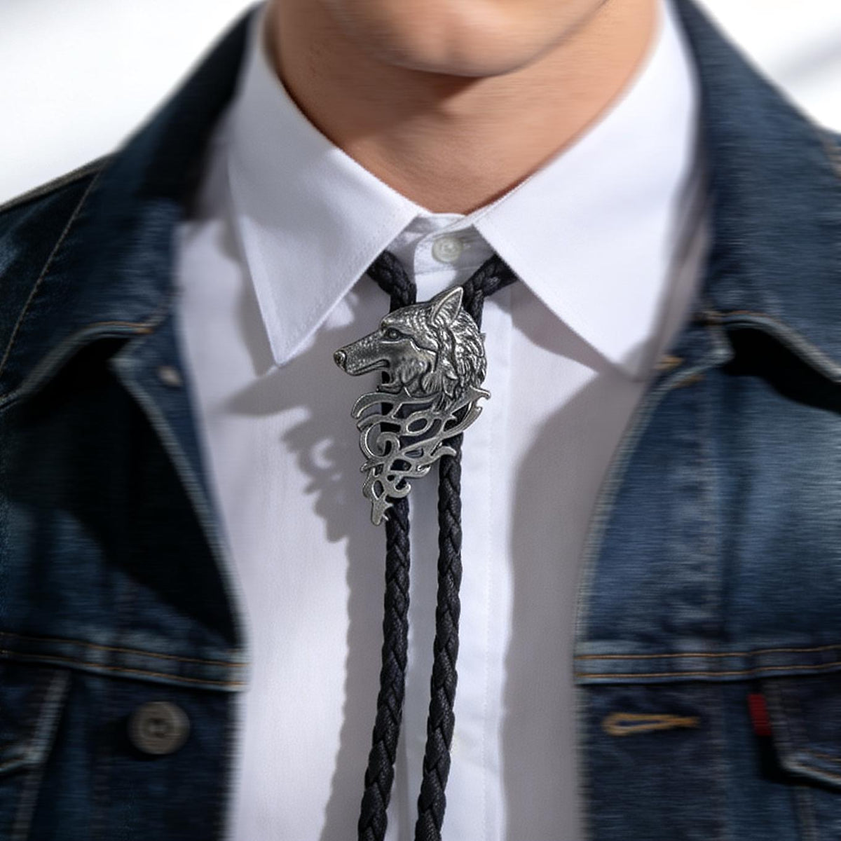 Viking Vegvisir Compass Leather Accessory - Viking Tie, Norse Necktie, Vegvisir Tie, Viking Wedding