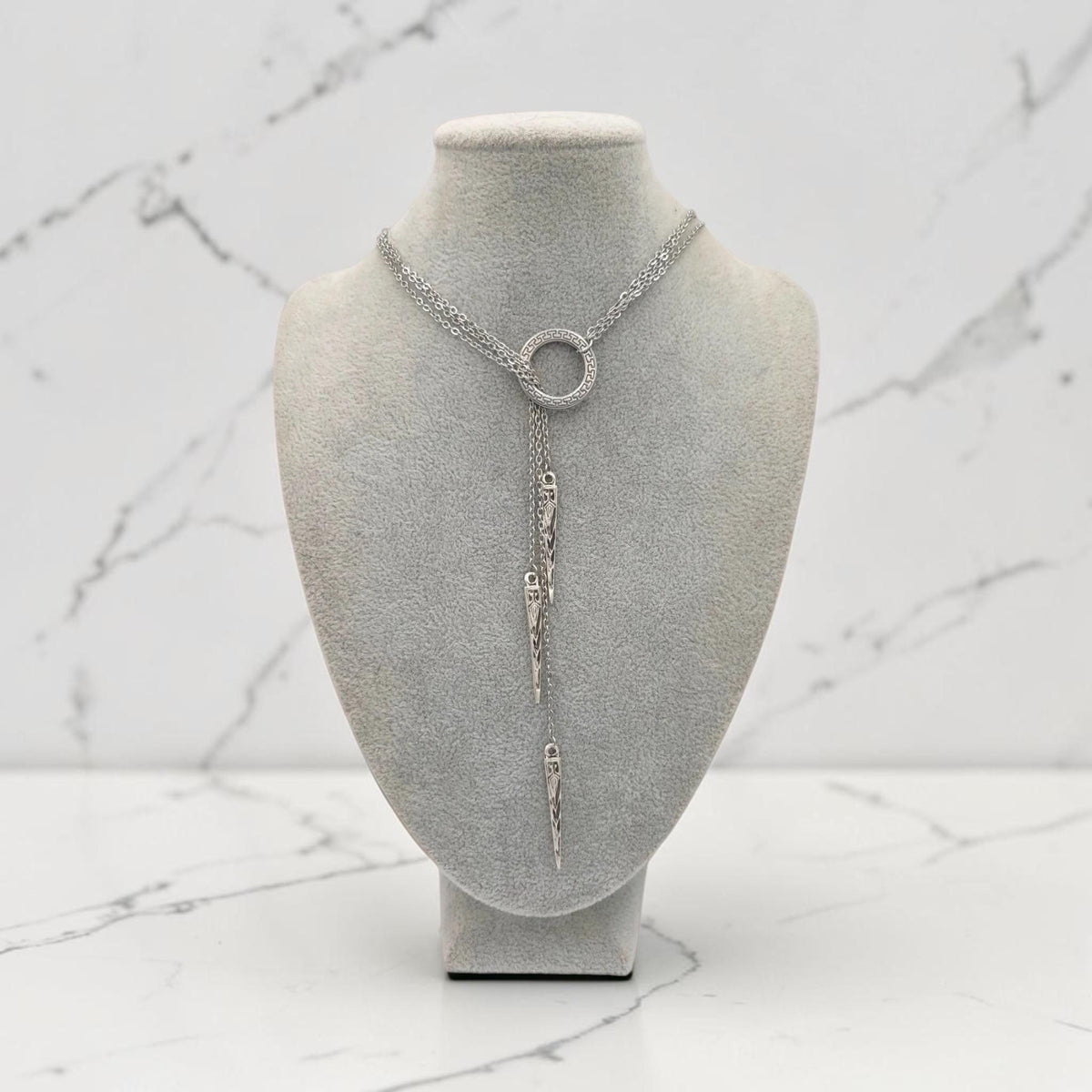 Viking Necklace - Viking Valkyrie Chain Necklace, Celtic Wraparound Jewelry
