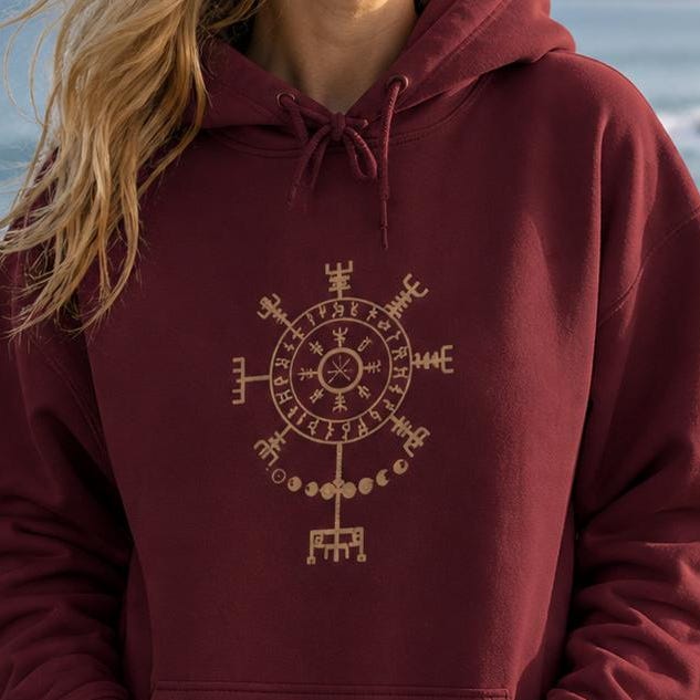 Viking Longship Hoodie - Norse Viking, Longship, Heavy Blend Hoodie