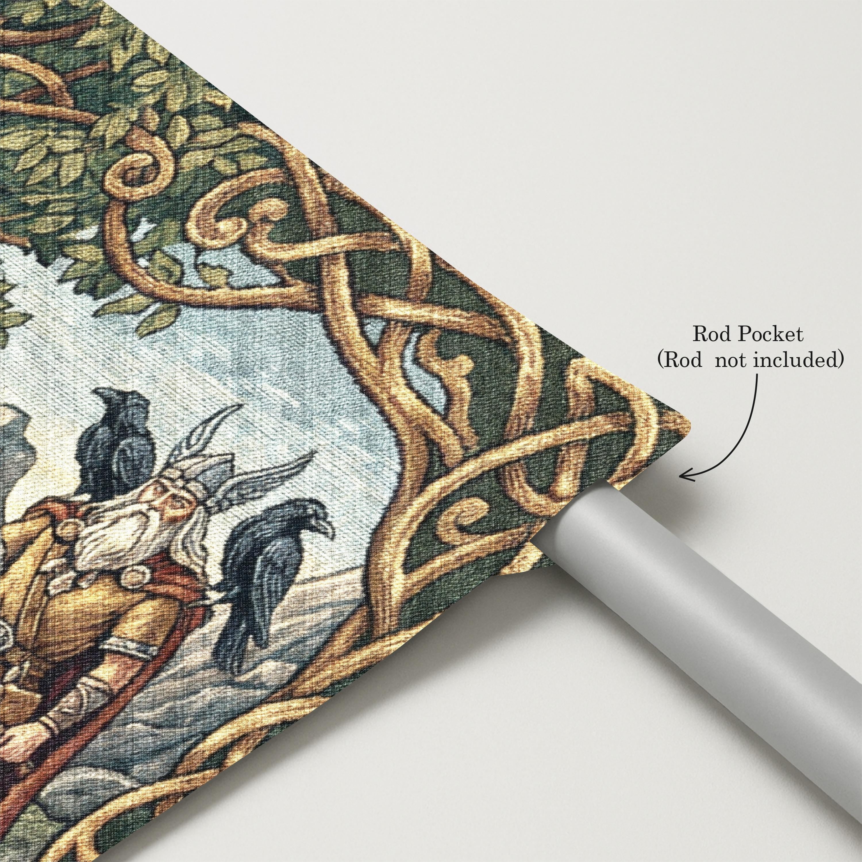 Viking Yggdrasil Tree of Life Blanket - Yggdrasil Woven Blanket, Norse Mythology Tapestry, Viking