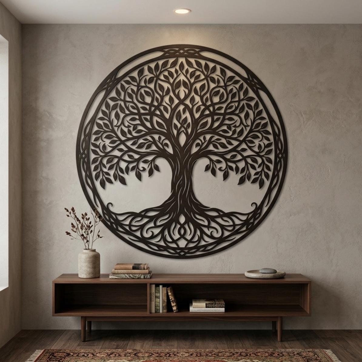 Viking Vegvisir Compass Blanket - Viking Vegvisir Tree of Life Wall Art, Norse Compass Raven Decor