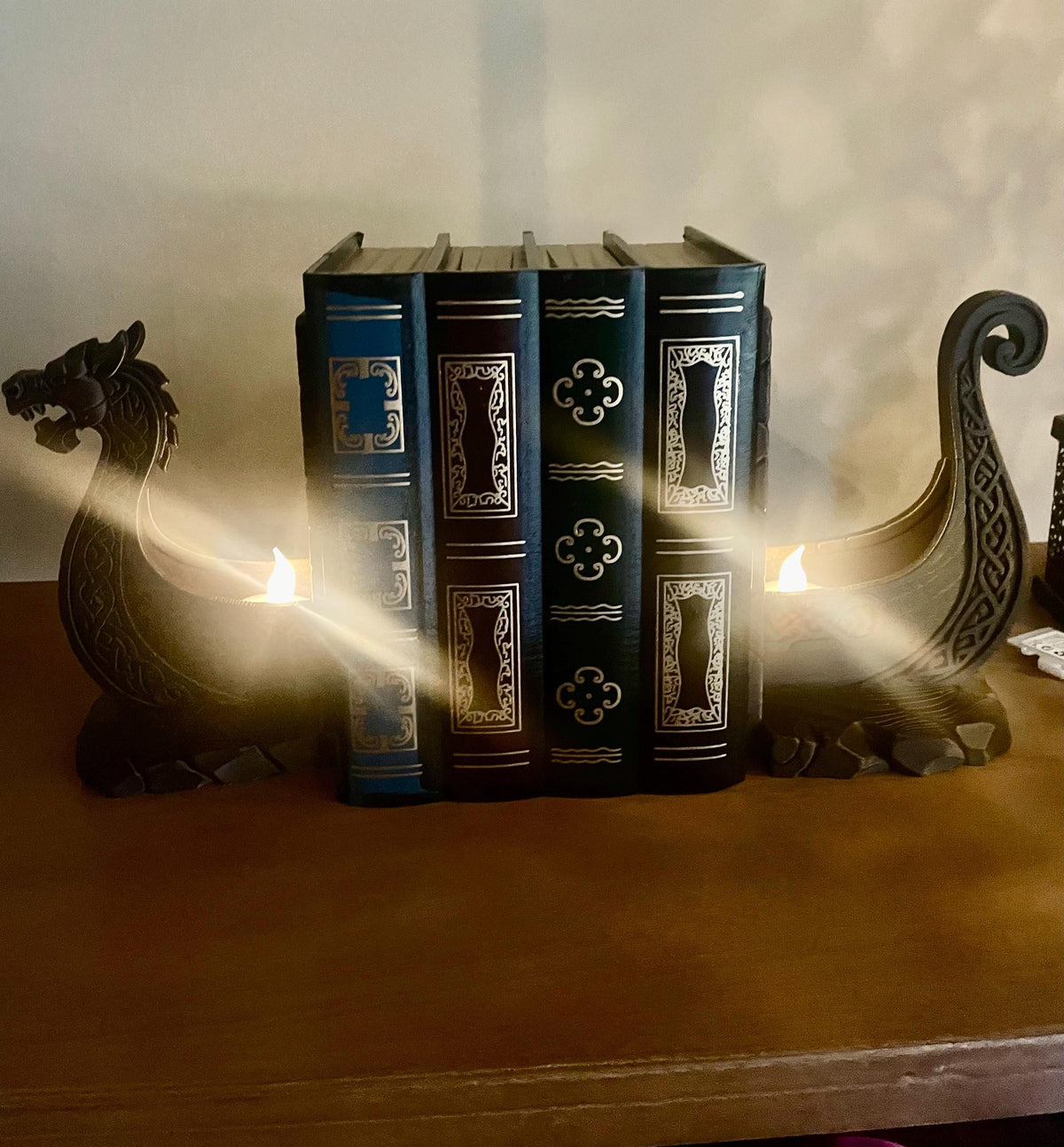 Viking Home Decor - Viking Ship Bookshelf Decor
