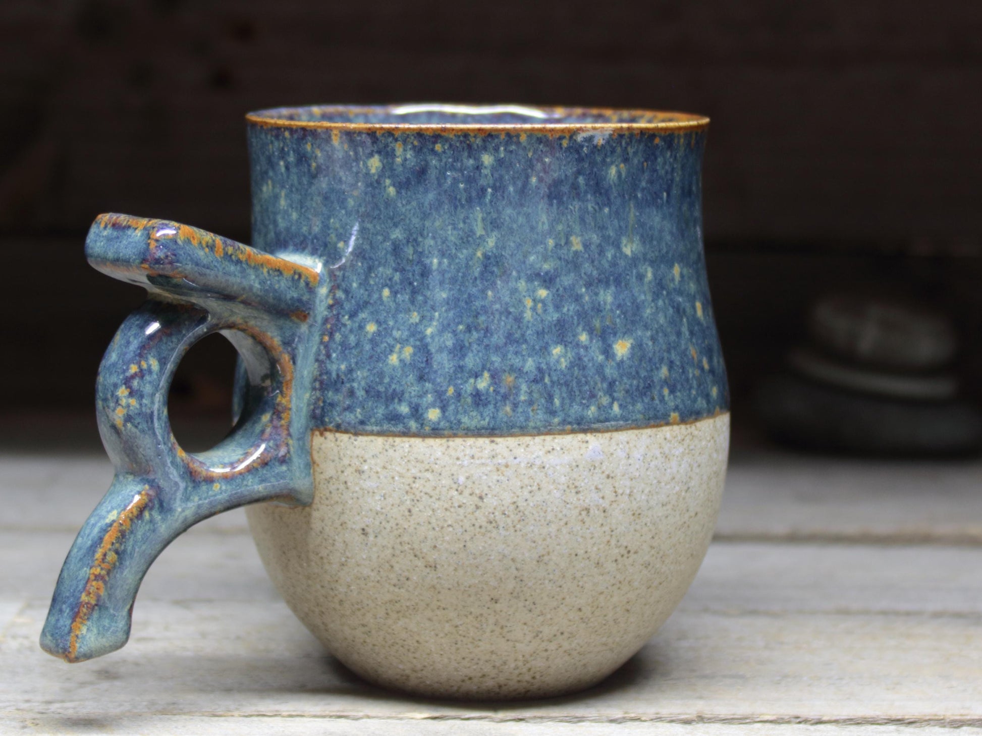 Viking Mug - Personalized tall Swedish Viking mug, 17oz/500mL. Pottery mug, inspired by