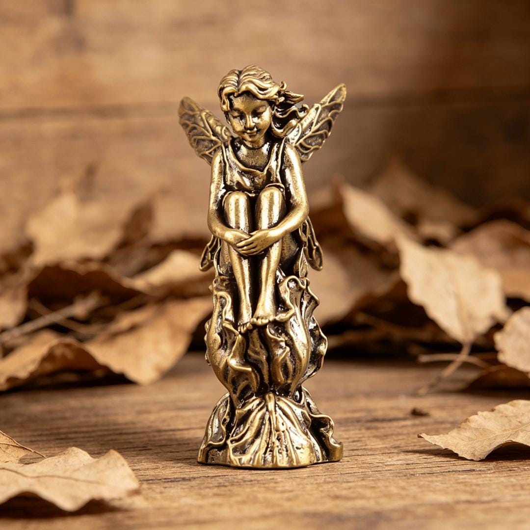 Viking Home Decor - Handmade Mini Bronze Viking Statue - Retro Desktop Decoration, Gothic Small
