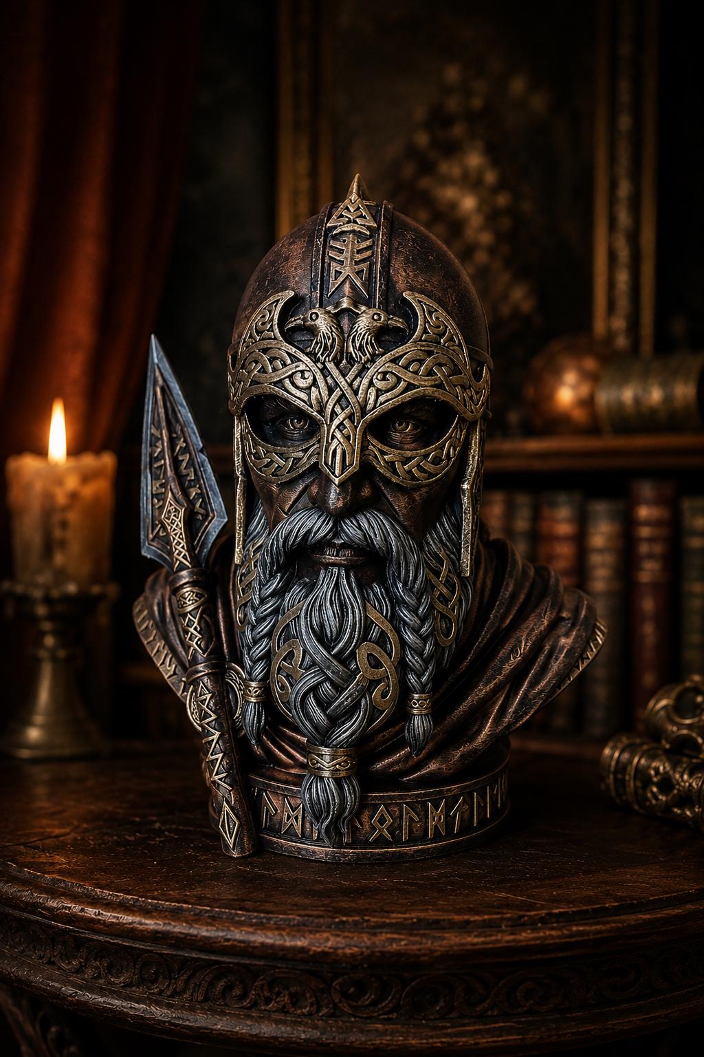 Viking Longship Home Decor - Viking Ship Bookends Set of 2, Norse Dragon Book Ends, Viking Longship