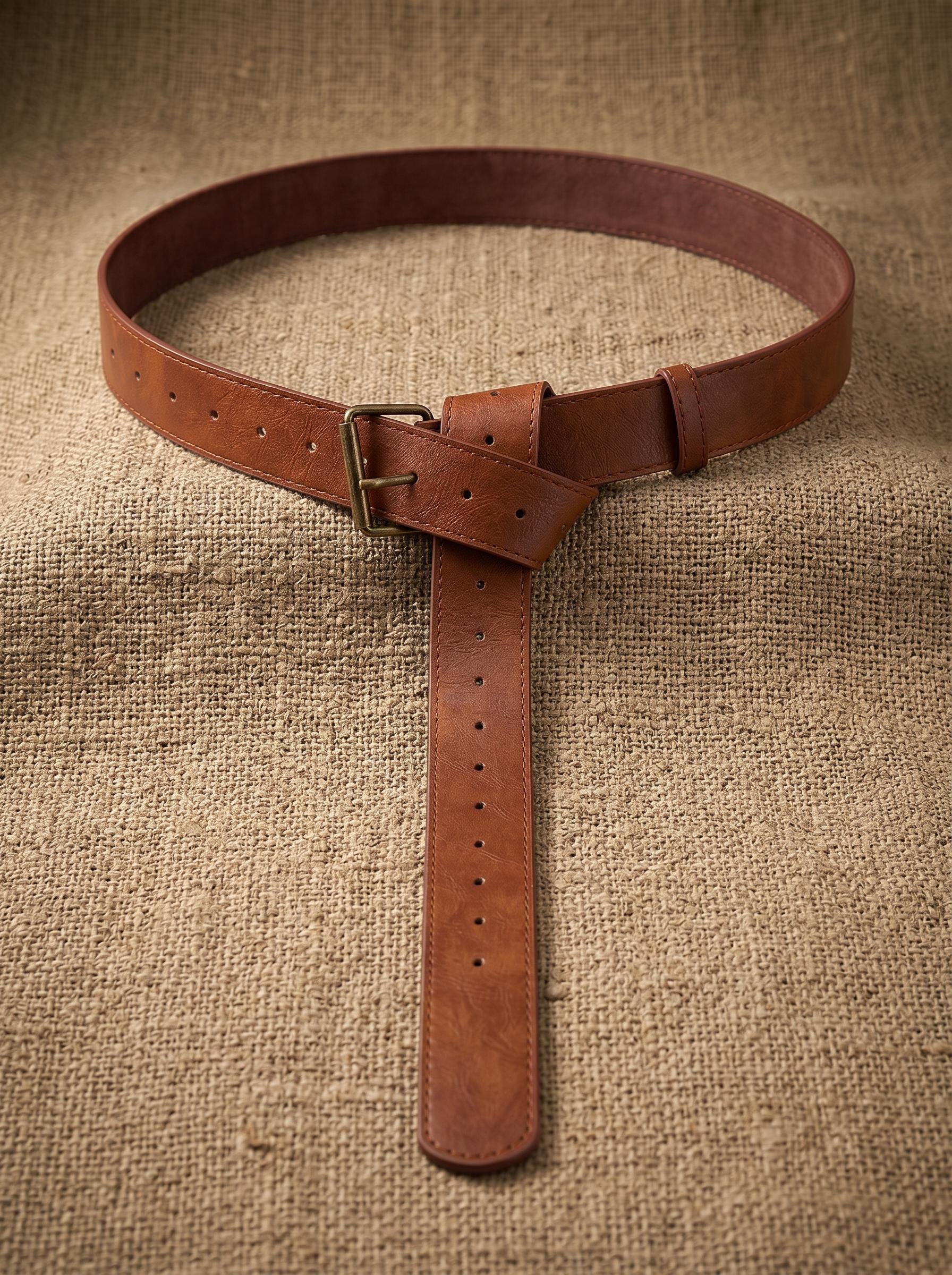 Viking Costume & LARP - Medieval Belt Set, Ren Faire Viking Cosplay Belt, Bracers Bags, Steampunk