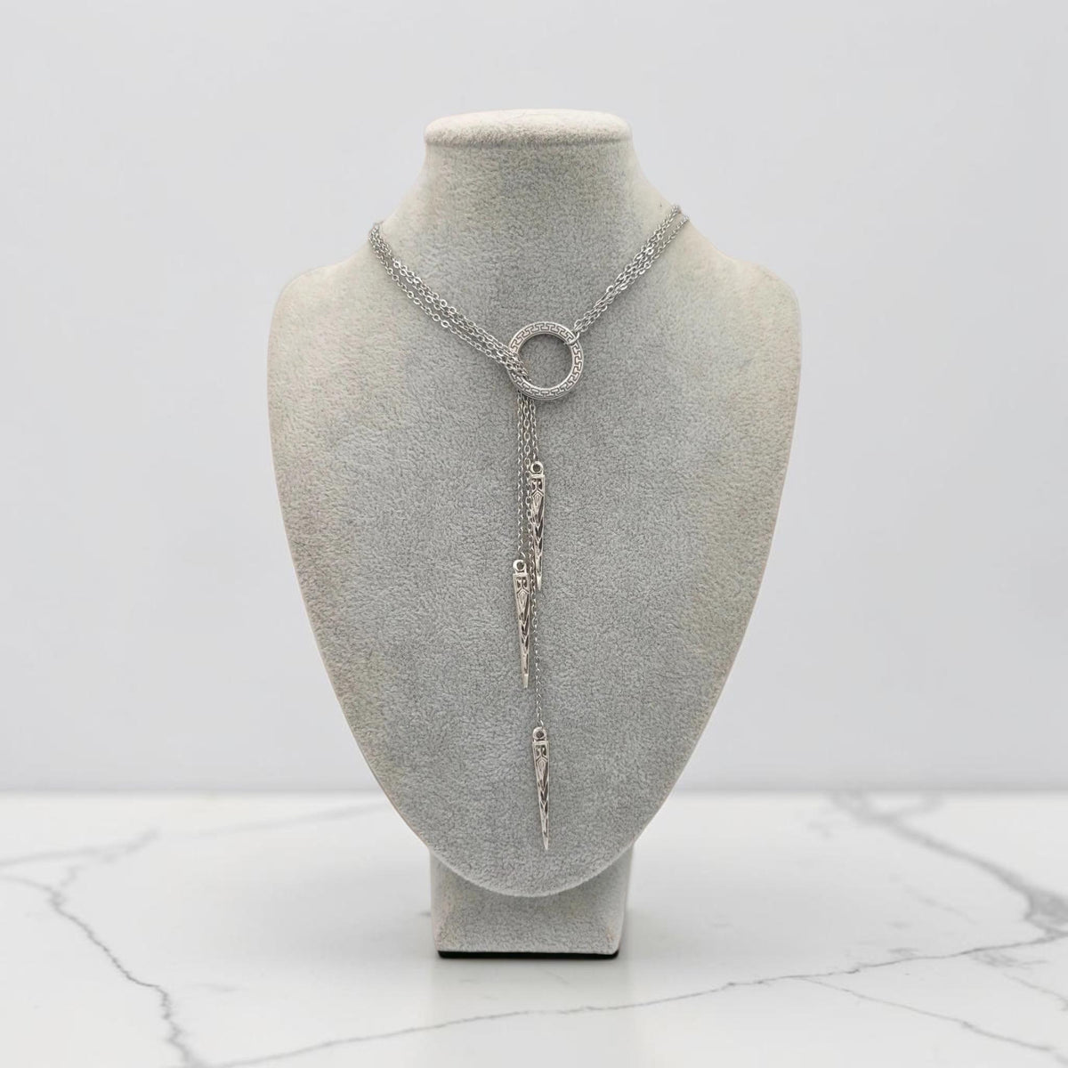 Viking Necklace - Viking Valkyrie Chain Necklace, Celtic Wraparound Jewelry