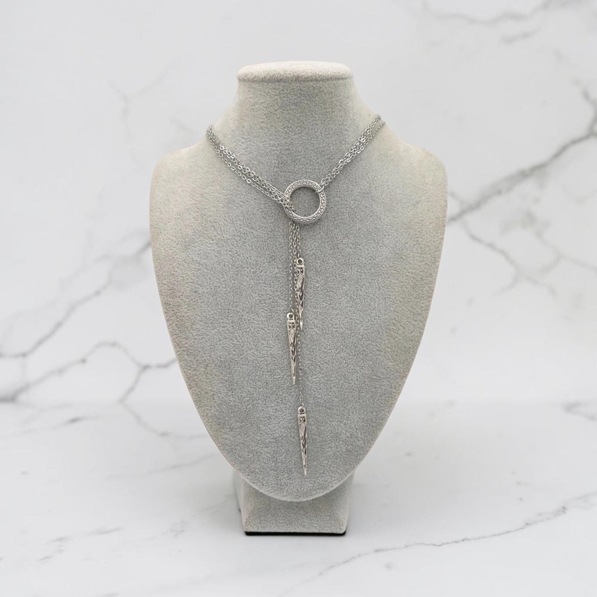 Viking Necklace - Viking Valkyrie Chain Necklace, Celtic Wraparound Jewelry
