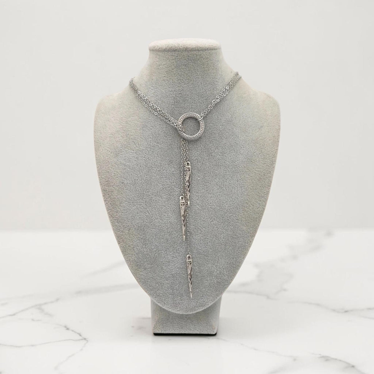 Viking Necklace - Viking Valkyrie Chain Necklace, Celtic Wraparound Jewelry
