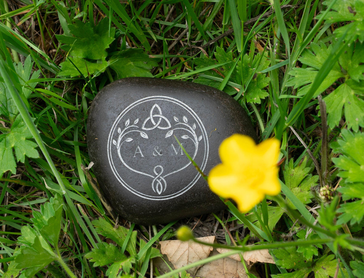 Viking Home Decor - Personalised Oathing Stone, Hand Engraved Oath Stone, Celtic Wedding Gift