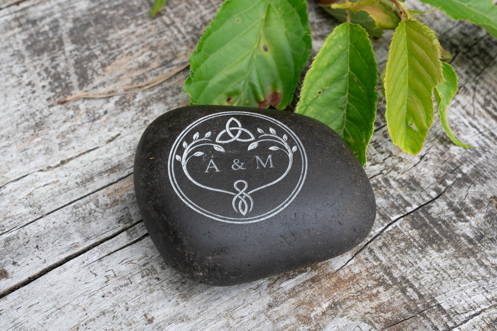Viking Home Decor - Personalised Oathing Stone, Hand Engraved Oath Stone, Celtic Wedding Gift