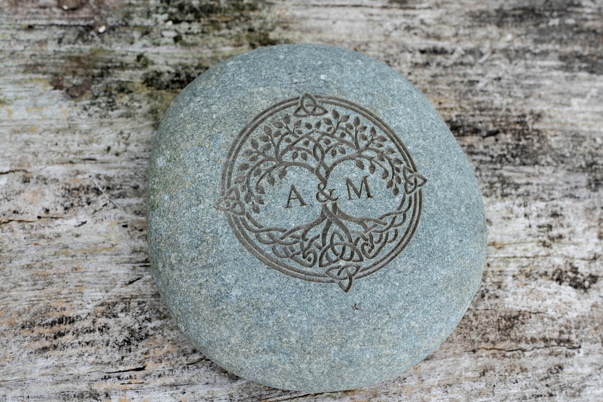 Viking Home Decor - Personalised Oathing Stone, Hand Engraved Oath Stone, Celtic Wedding Gift