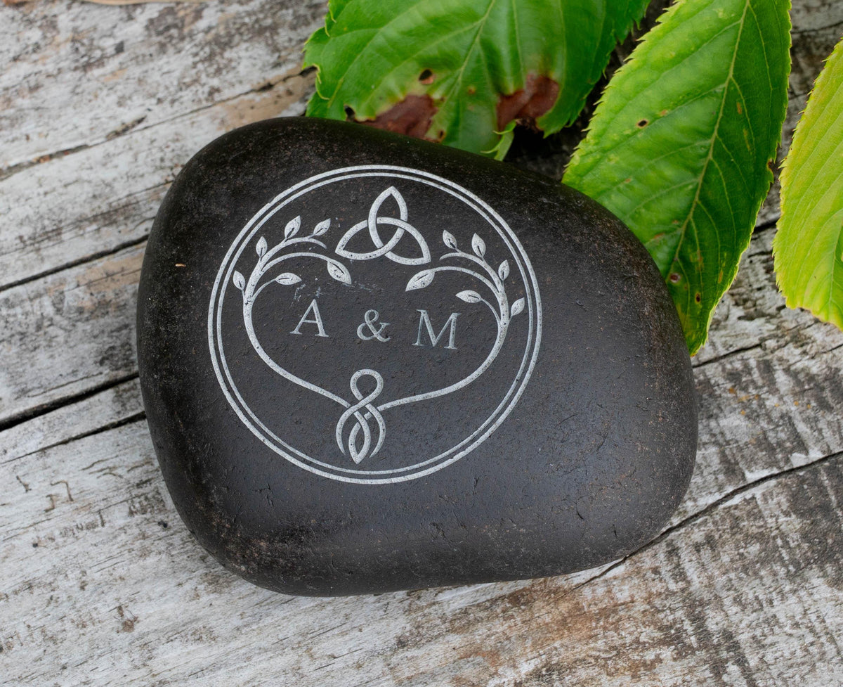 Viking Home Decor - Personalised Oathing Stone, Hand Engraved Oath Stone, Celtic Wedding Gift