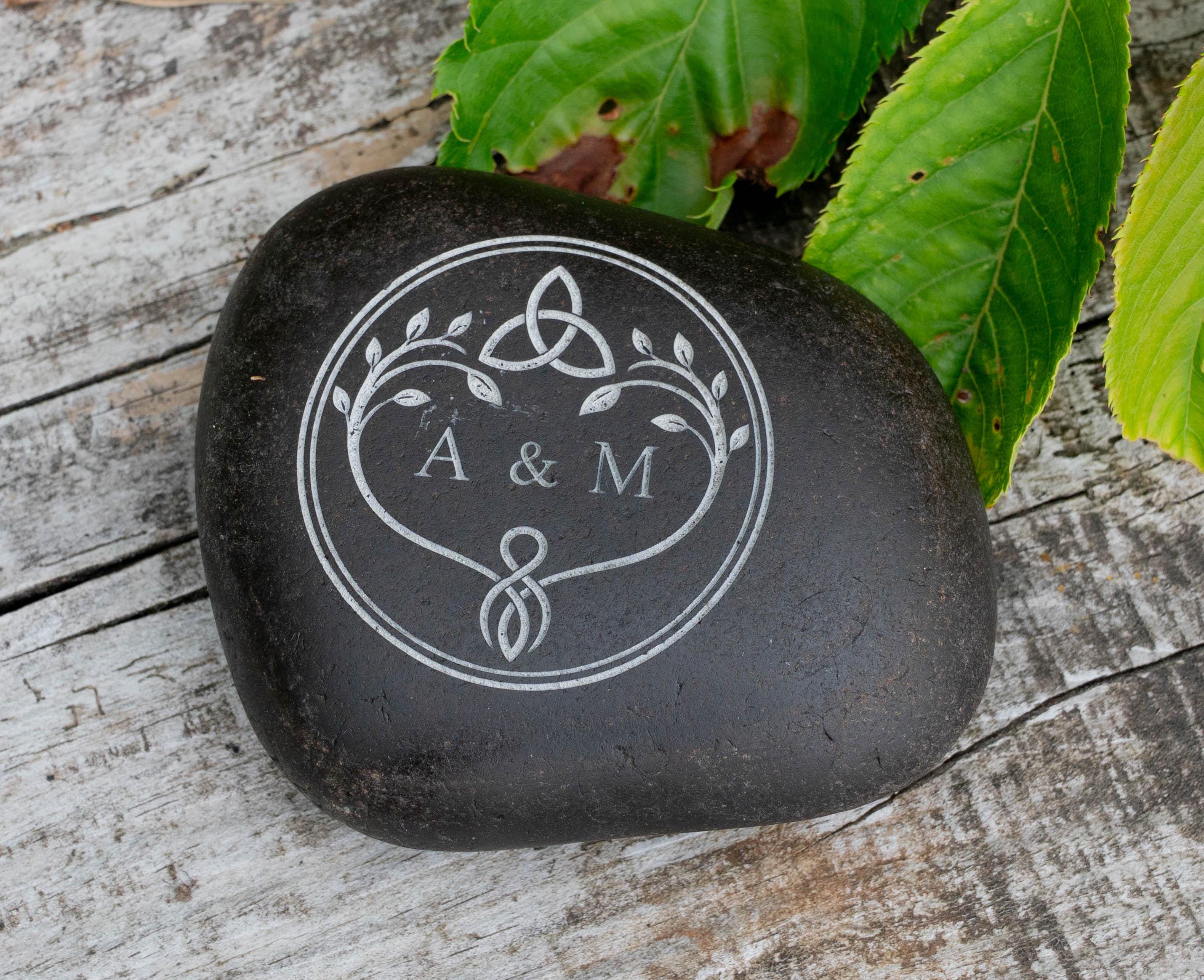 Viking Home Decor - Personalised Oathing Stone, Hand Engraved Oath Stone, Celtic Wedding Gift