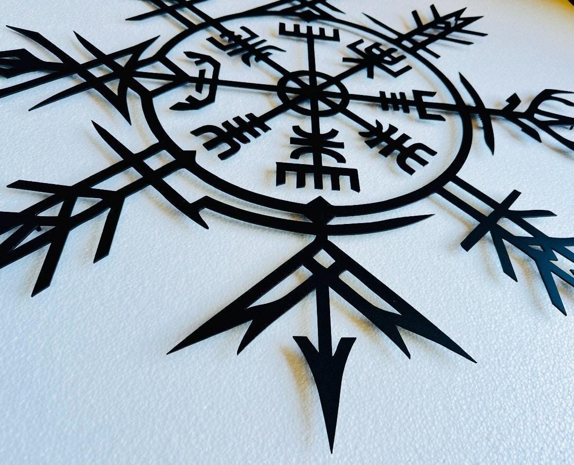 Viking Blanket - Norse Protection Symbol, Scandinavian Wall Hanging, Viking Decor