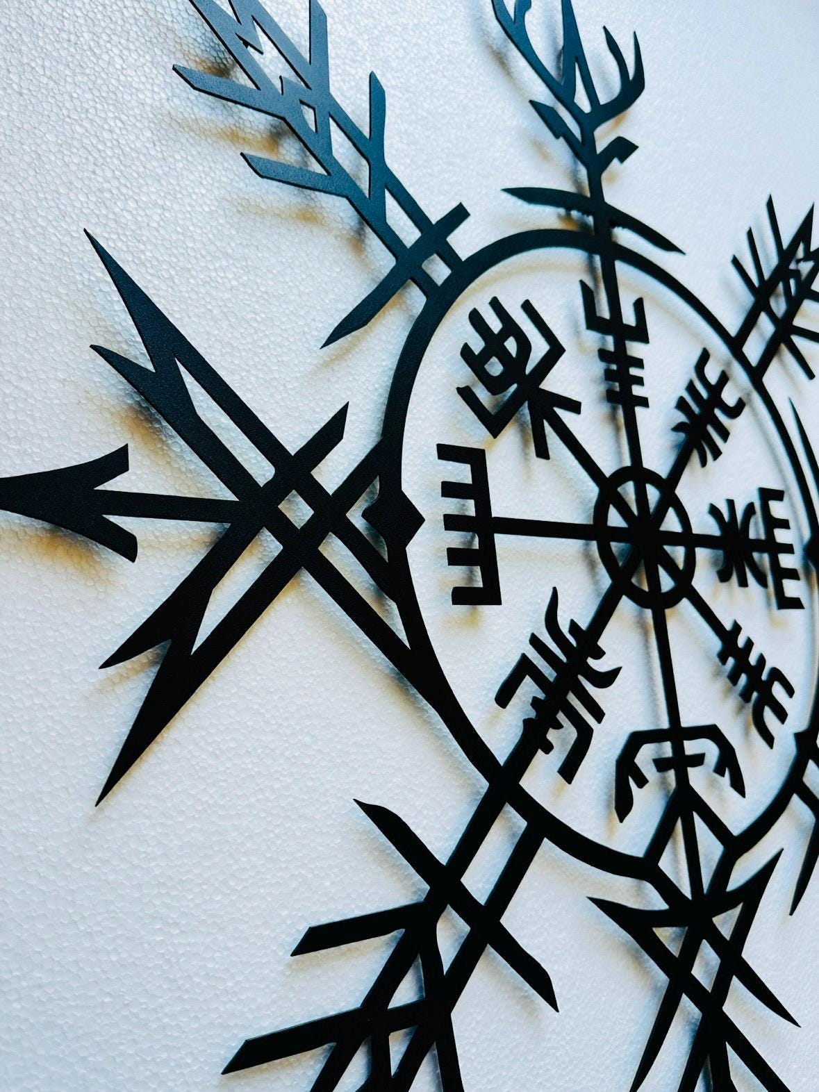 Viking Blanket - Norse Protection Symbol, Scandinavian Wall Hanging, Viking Decor