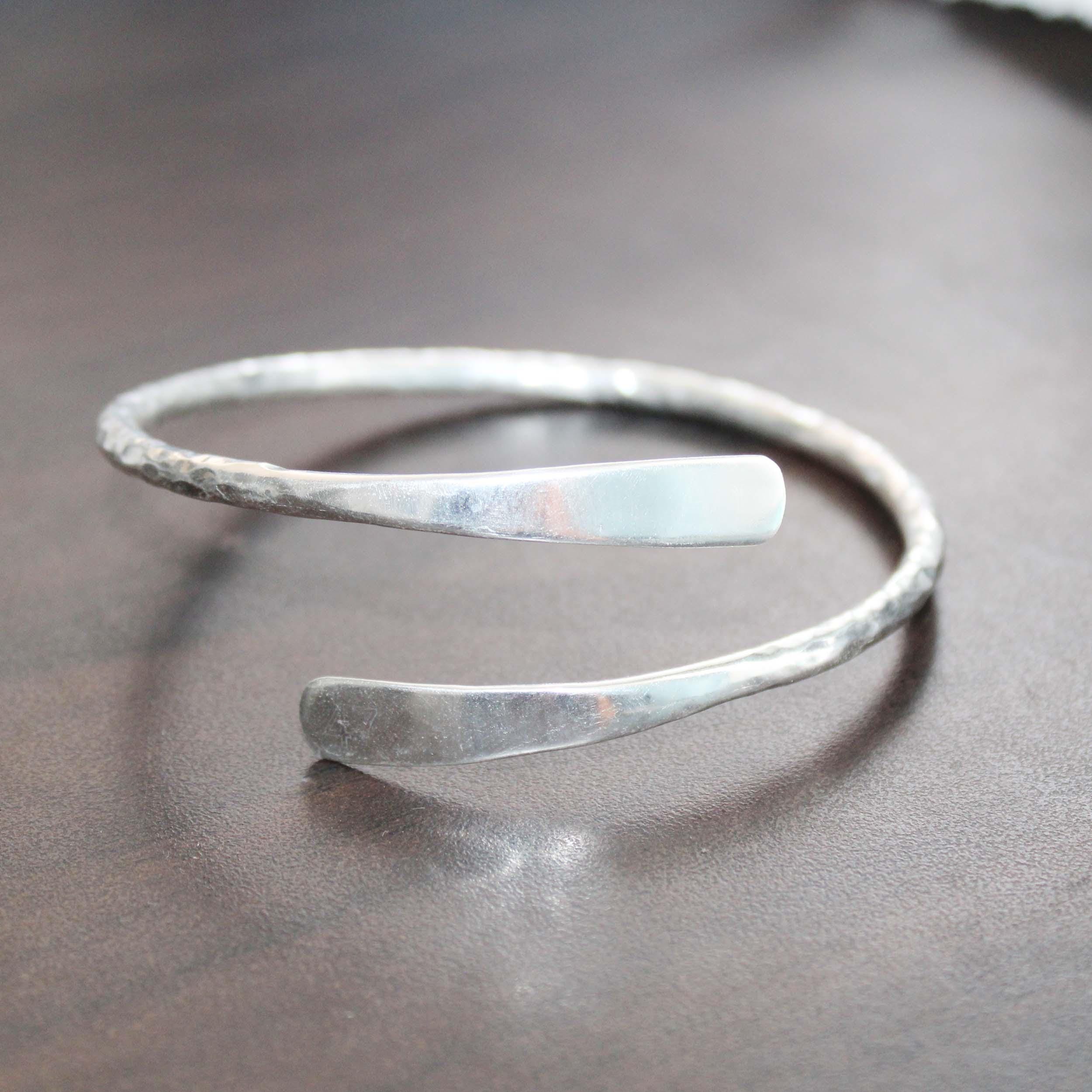 Viking Thor's Hammer Bracelet - Oxidised Sterling Silver Men's Cuff Bangle, Viking Rune, Thor's