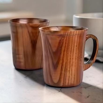 Viking Mug - Handcrafted Wooden Beer Mug: Rustic Viking Tankard with Stainless Steel Lining