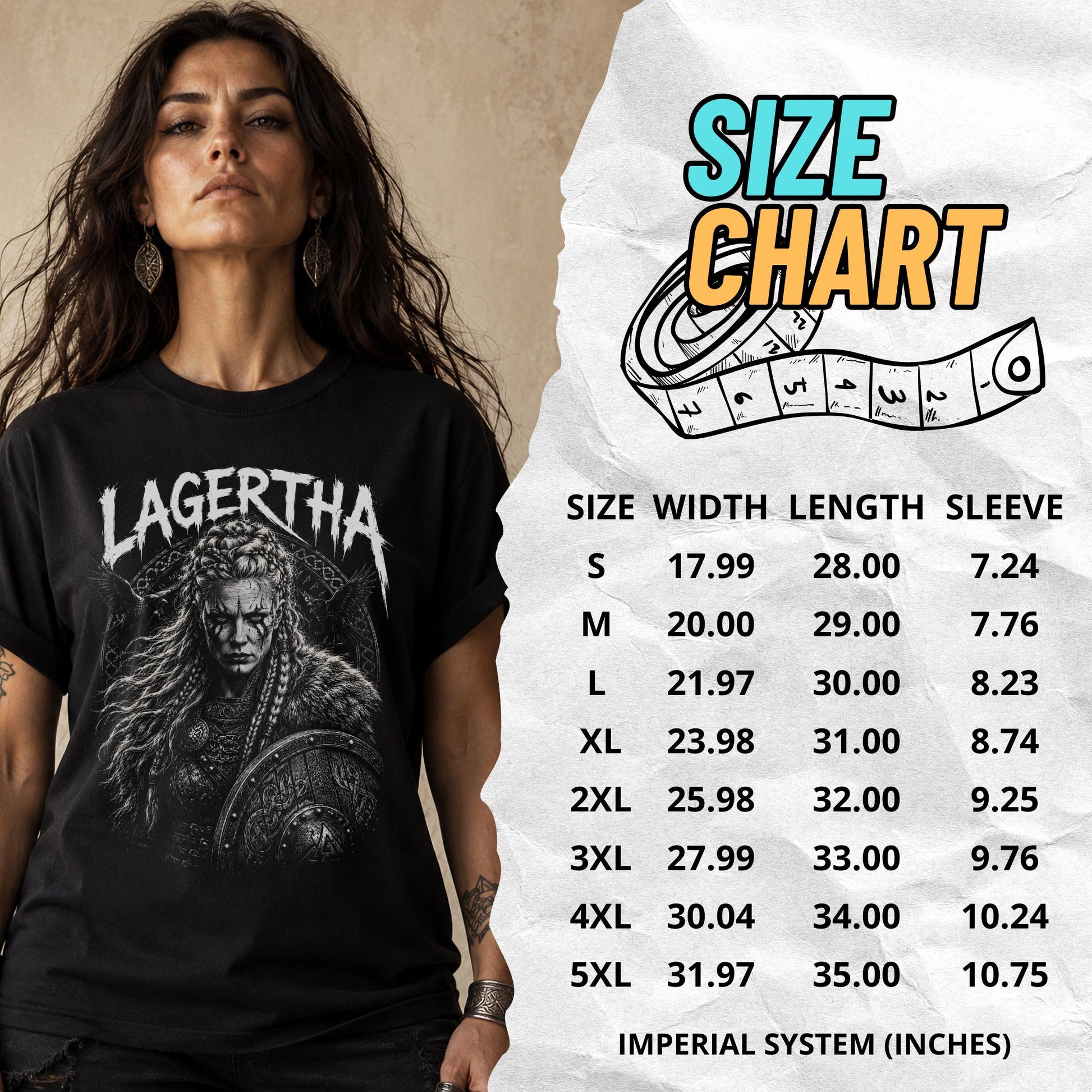 Viking T-Shirt - Lagertha Shirt: Viking Warrior Woman T Shirt, Viking Shieldmaiden Tee, Norse
