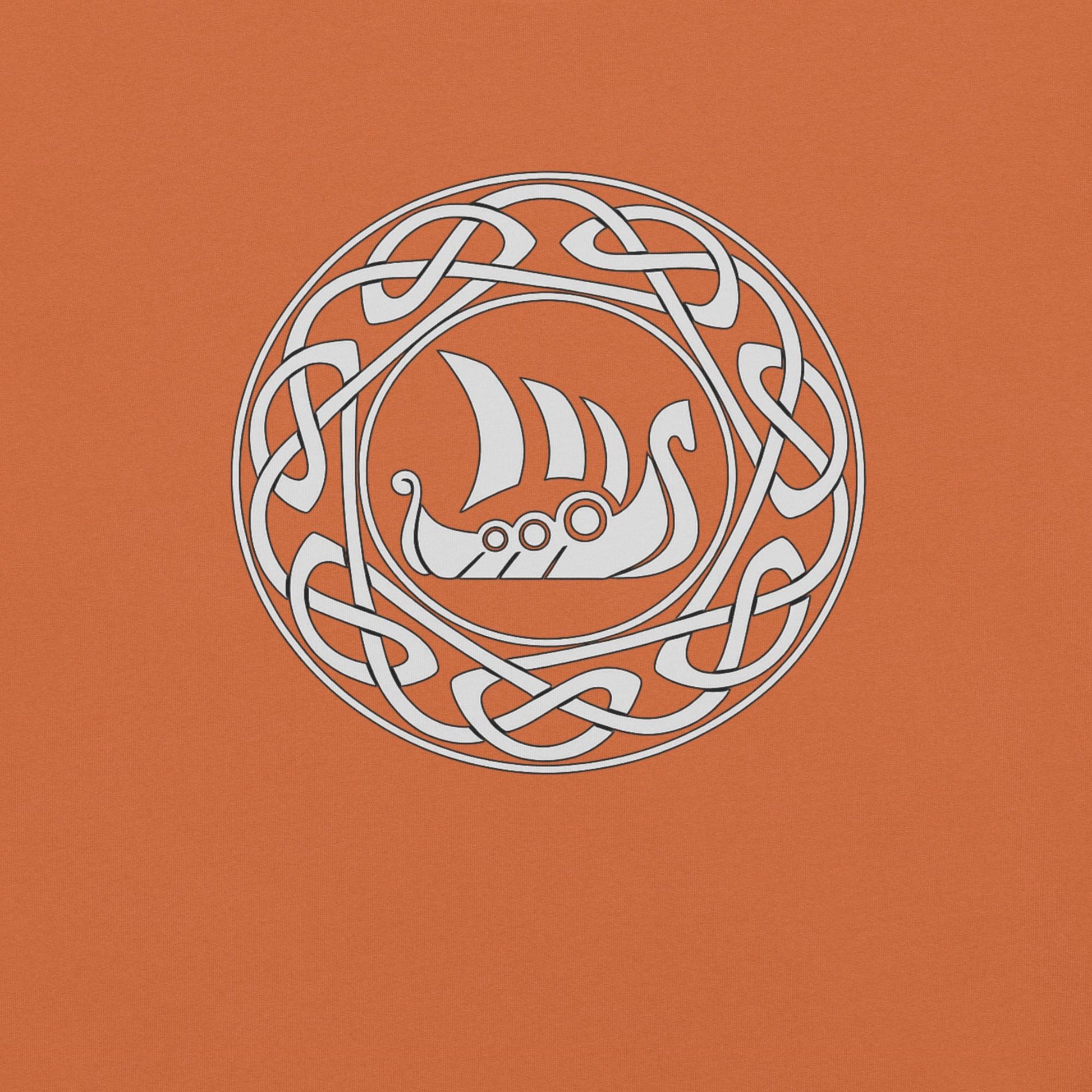 Viking Longship T-Shirt - Viking Longship Shirt, Norse Viking Ship, Celtic Knot Mythology Tee