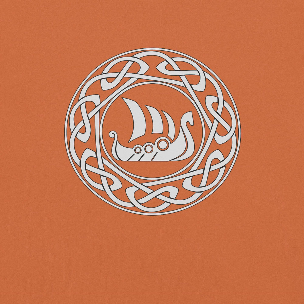 Viking Longship T-Shirt - Viking Longship Shirt, Norse Viking Ship, Celtic Knot Mythology Tee