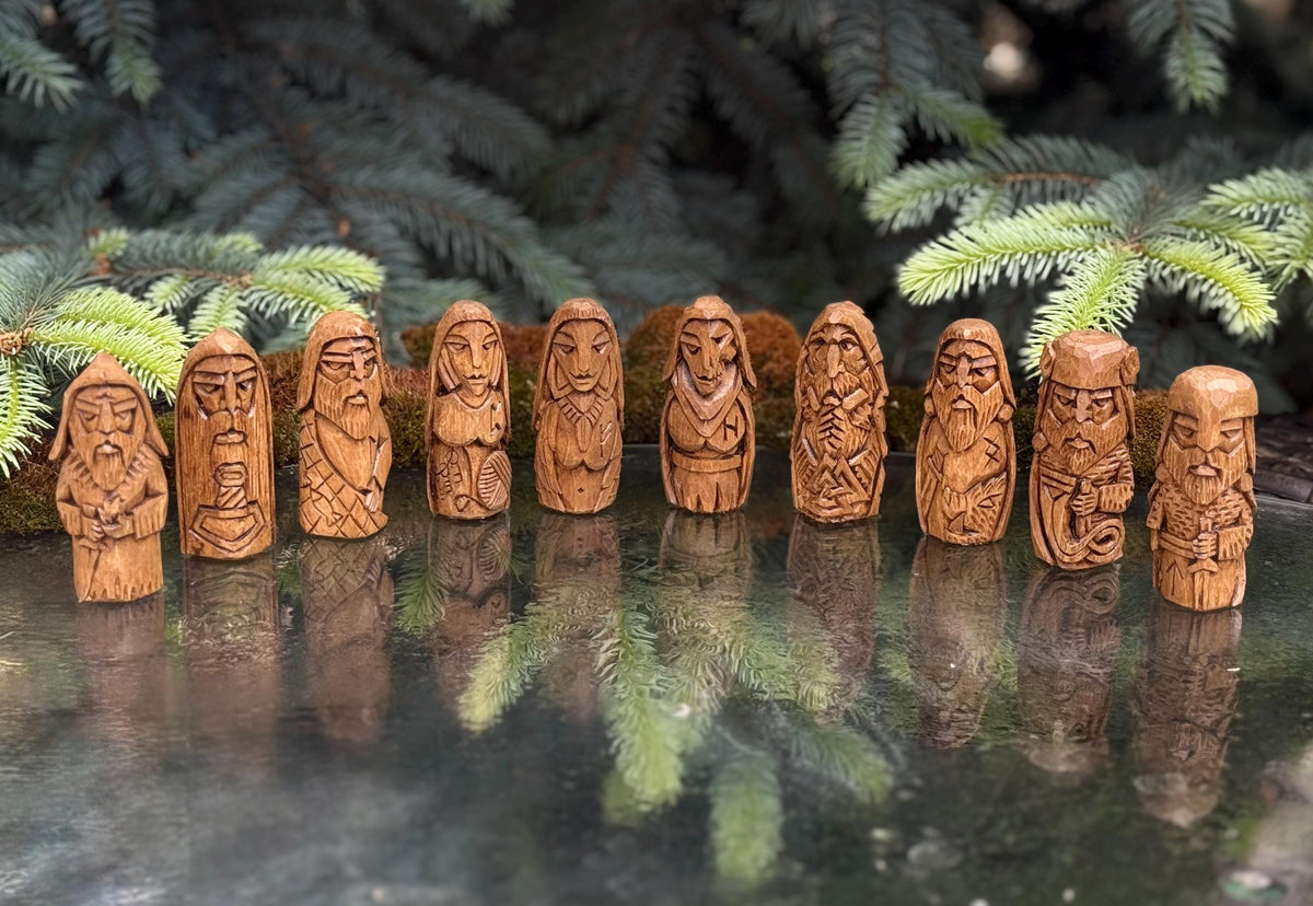 Viking Home Decor - Norse Gods Wood carving Pagan Home Decor Asatru Viking gifts Nordic decor Altar