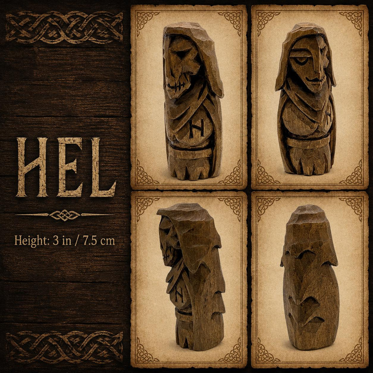 Viking Home Decor - Norse Gods Wood carving Pagan Home Decor Asatru Viking gifts Nordic decor Altar