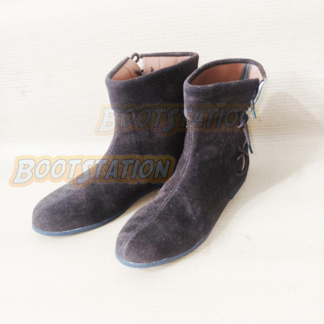 Viking Boots - Handmade Medieval Suede Leather Boots, Renaissance Faire Ankle Boot, Vikings LARP