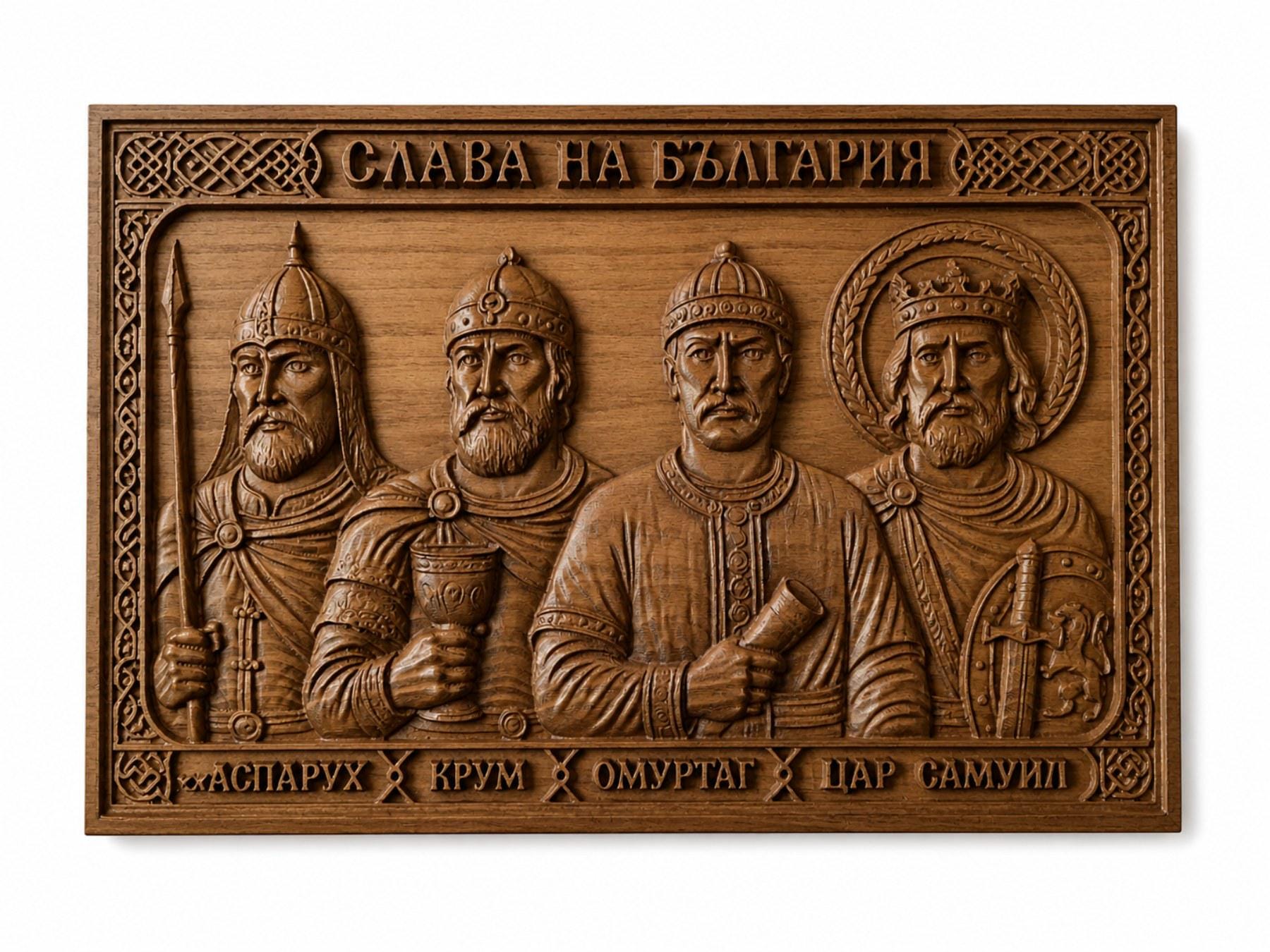 Viking Home Decor - Hand-Carved Viking Warrior Beech Wood Panel – Norse Decor