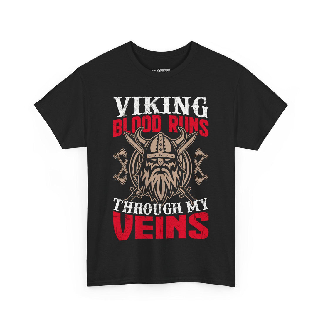 Viking T-Shirt - Viking Blood Runs Through My Veins Shirt, Norse Warrior Tee, Viking Mythology