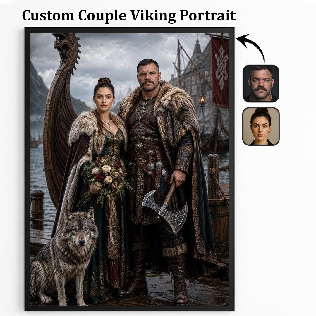 Viking Rug - Viking Axe Runner Rug, Nordic Warrior Black Gold Decor, Norse Myth Battle Axe Carpet