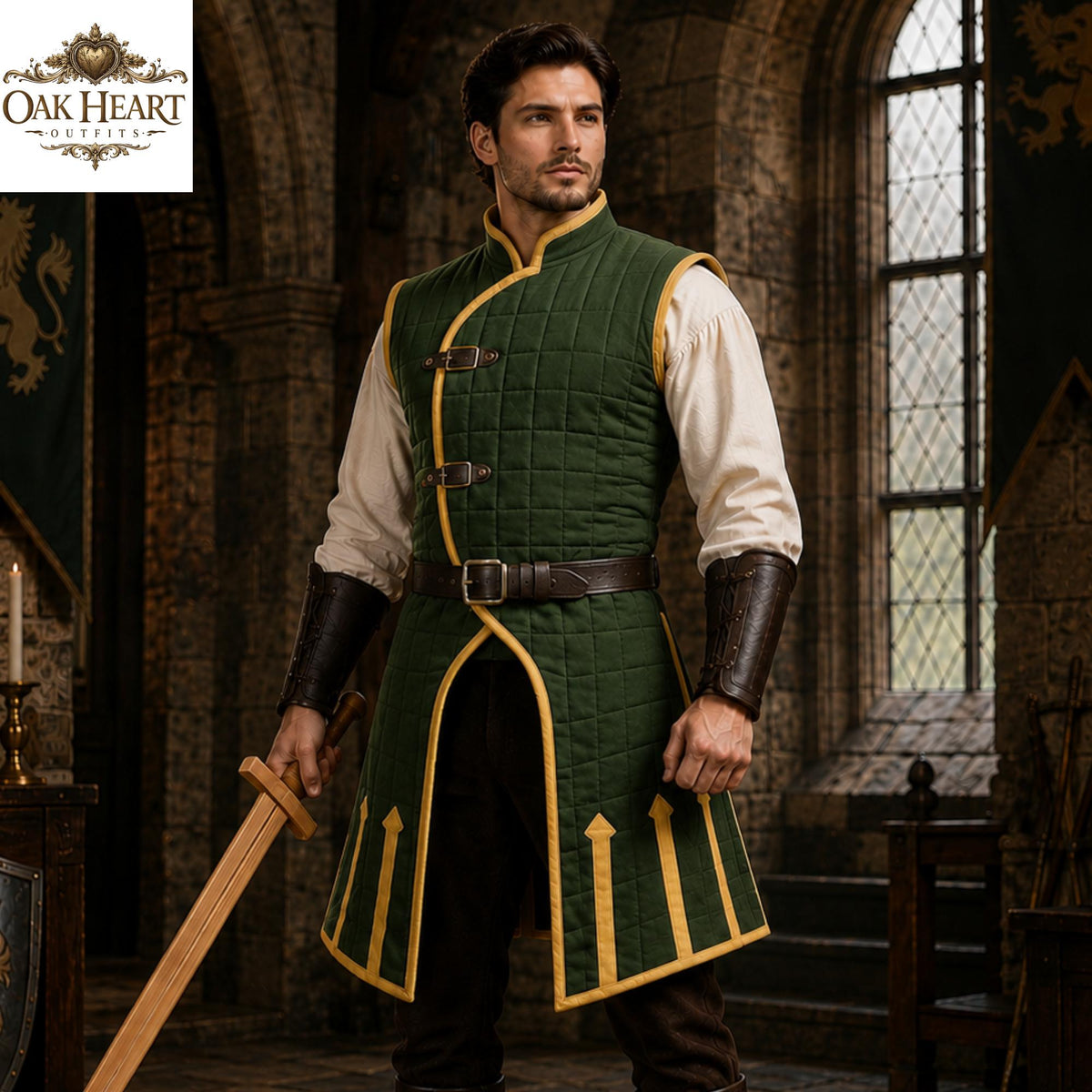 Viking Jacket - Viking Wool Klappenrock Coat, Early Medieval Warrior Tunic, Handcrafted Jacket