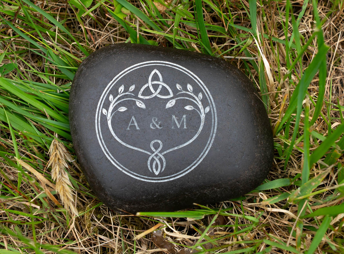 Viking Home Decor - Personalised Oathing Stone, Hand Engraved Oath Stone, Celtic Wedding Gift