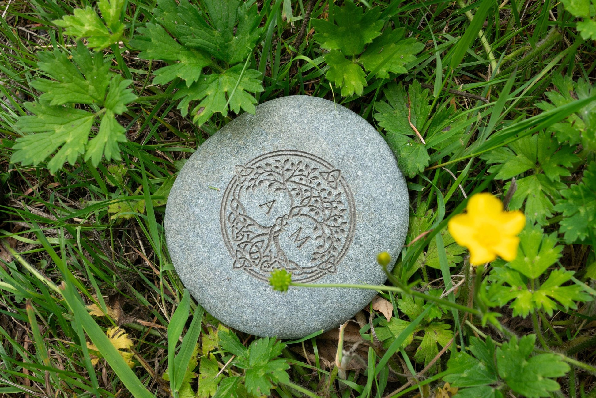 Viking Home Decor - Personalised Oathing Stone, Hand Engraved Oath Stone, Celtic Wedding Gift