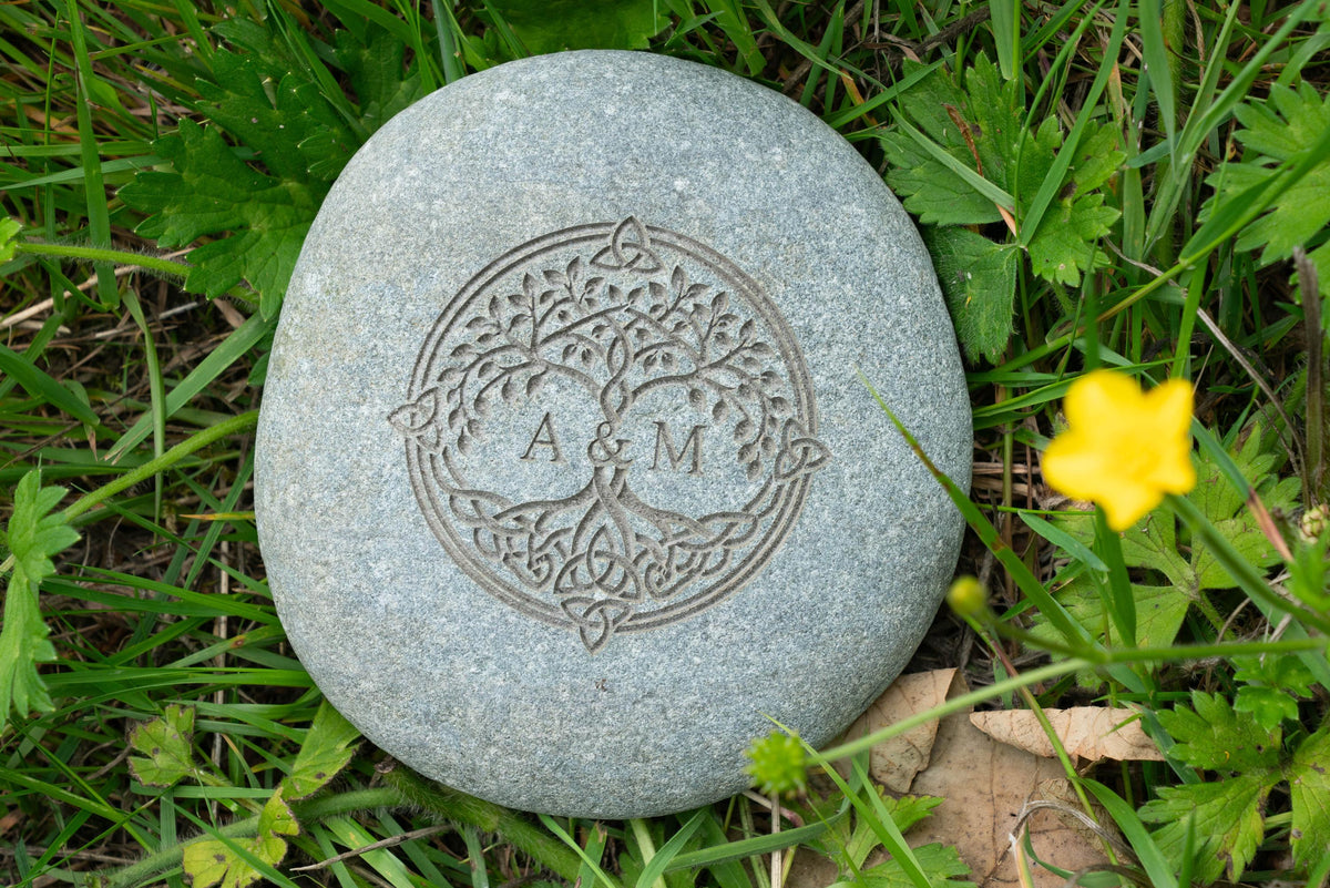 Viking Home Decor - Personalised Oathing Stone, Hand Engraved Oath Stone, Celtic Wedding Gift