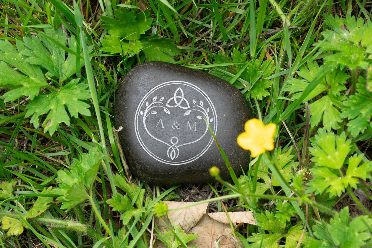 Viking Home Decor - Personalised Oathing Stone, Hand Engraved Oath Stone, Celtic Wedding Gift