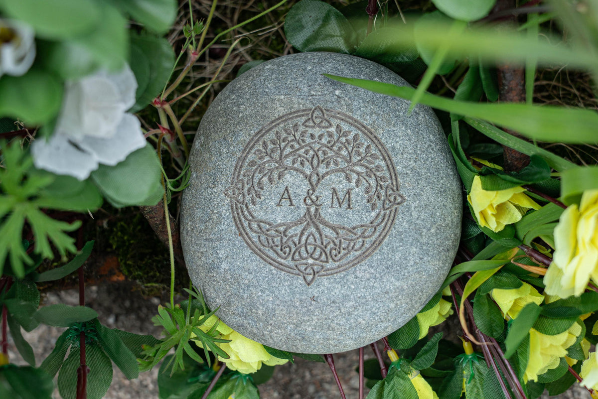 Viking Home Decor - Personalised Oathing Stone, Hand Engraved Oath Stone, Celtic Wedding Gift