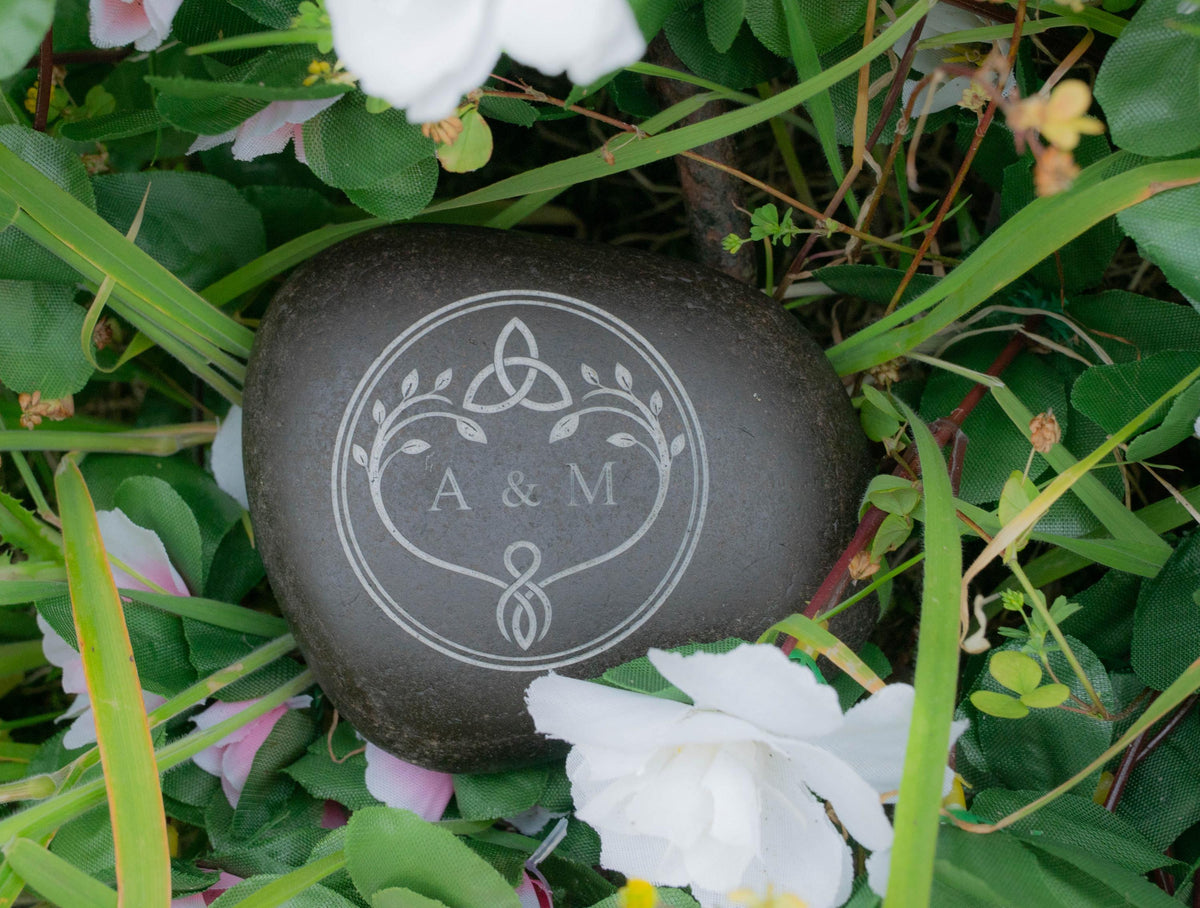 Viking Home Decor - Personalised Oathing Stone, Hand Engraved Oath Stone, Celtic Wedding Gift