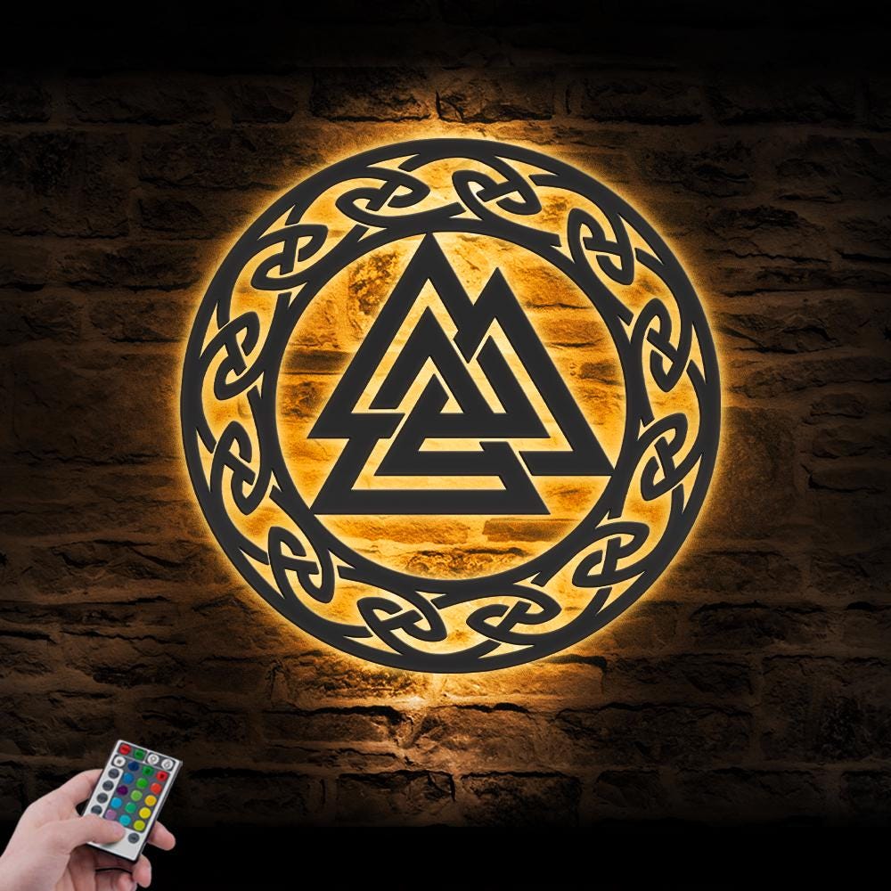 Viking Rug - Viking Axe Rug, Norse Mythology Decor, Celtic Knot Carpet, Rustic Man Cave Mat